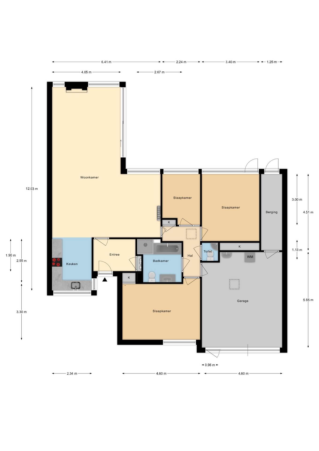 Plattegrond 1 van Deensestraat 21