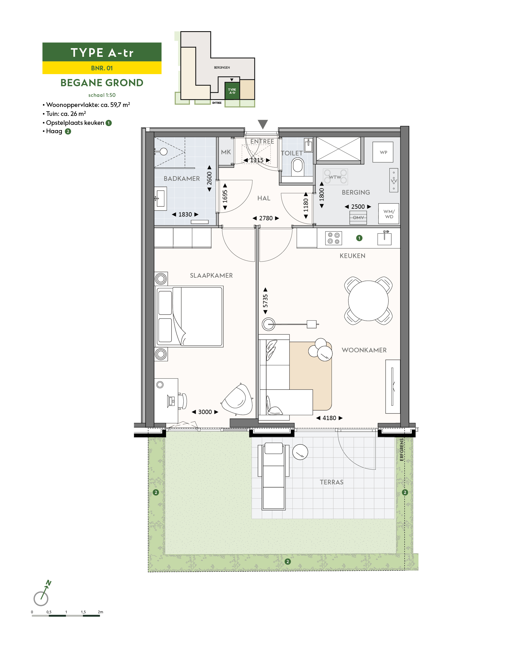 Plattegrond 1 van Meeuwensingel [Bwnr. B01] 0ong