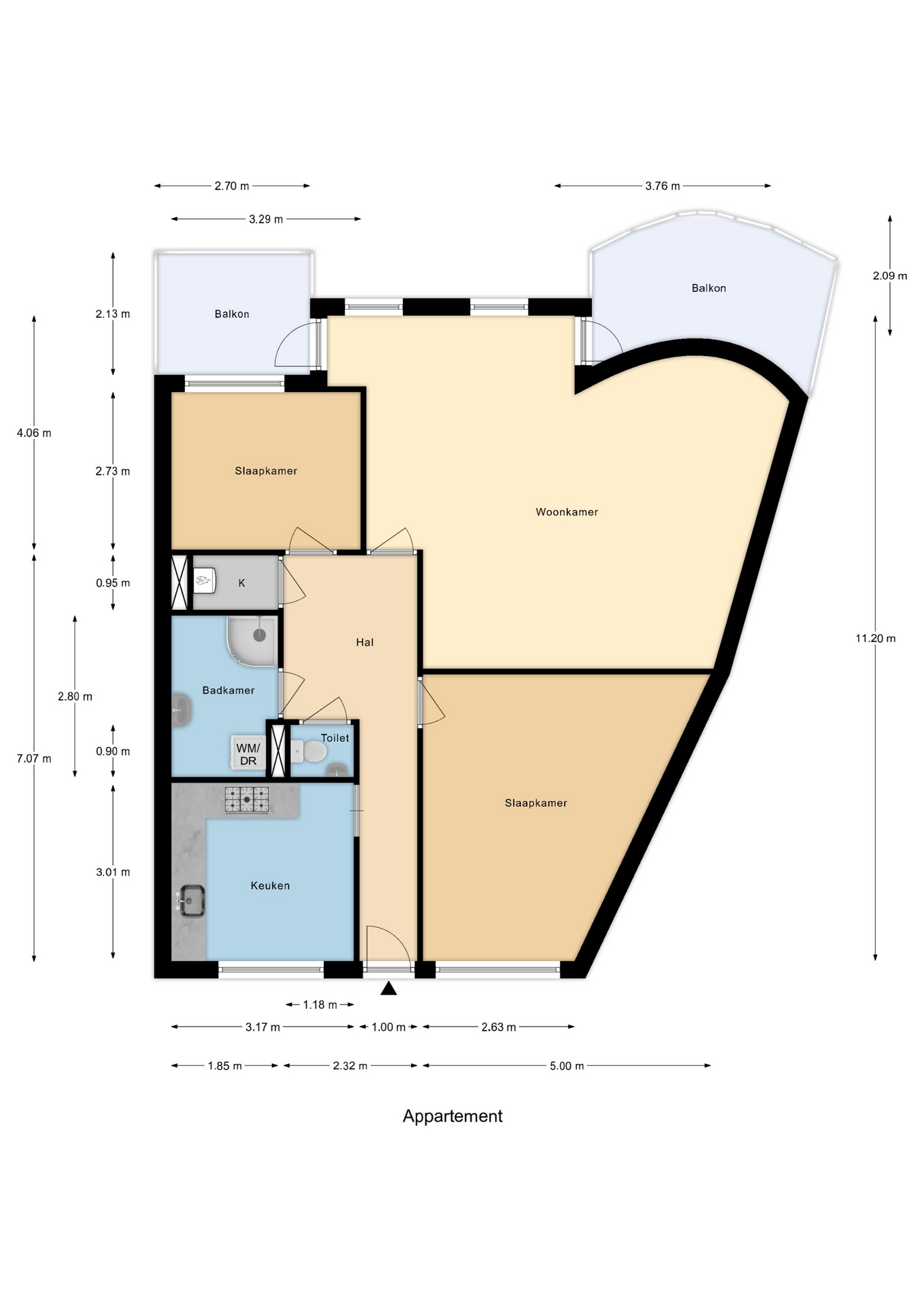 Plattegrond 1 van Stationsdreef 26