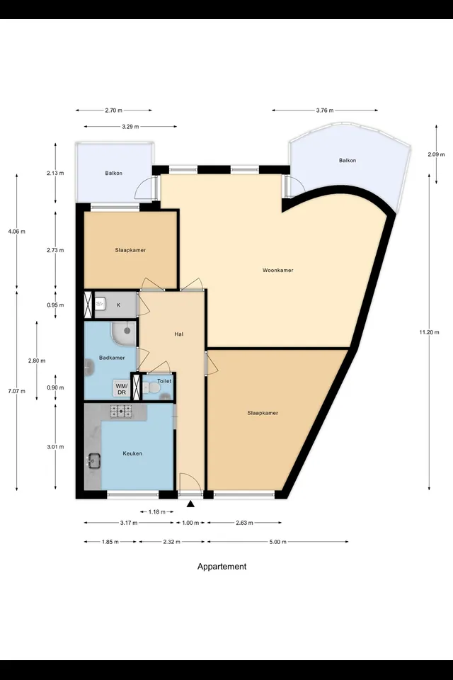 Plattegrond 1 van Stationsdreef 26