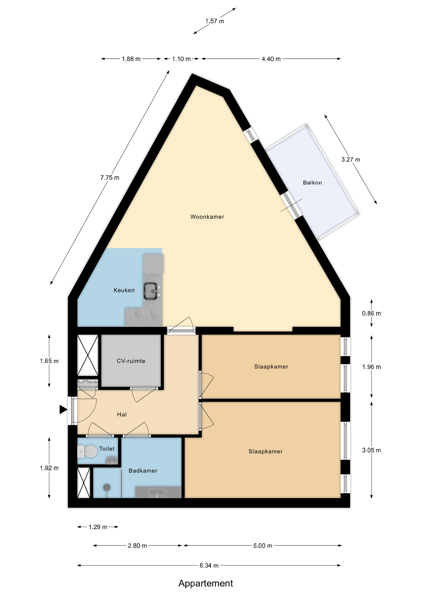 Plattegrond 1 van Havenhoofd 9