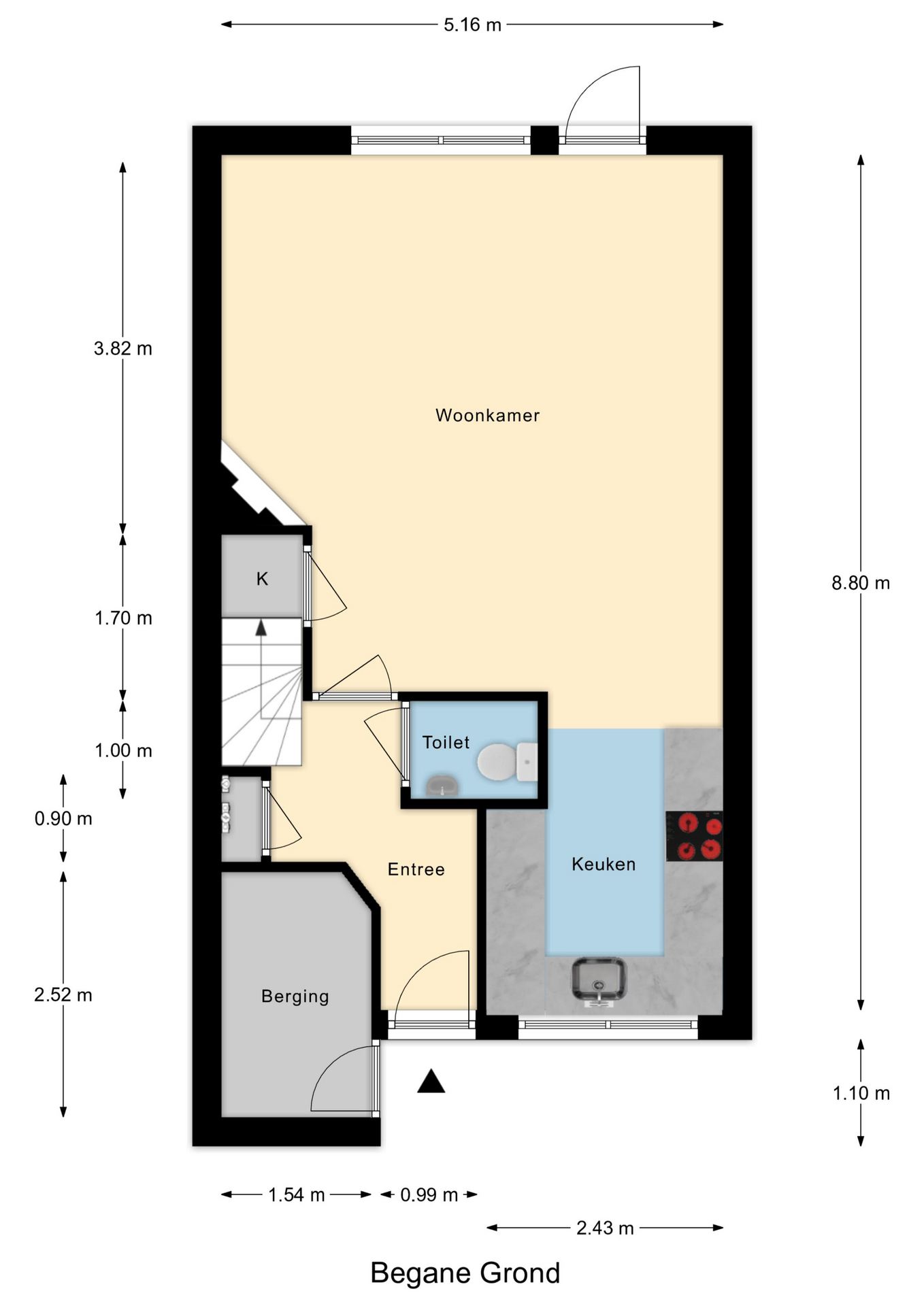 Plattegrond 1 van Ernst Barlachrade 31