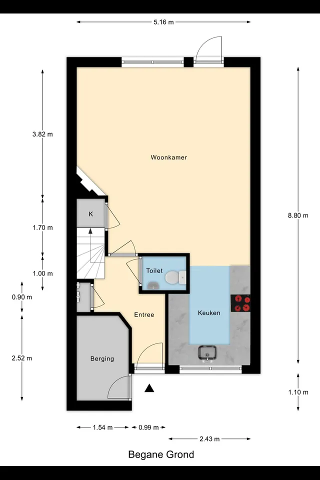 Plattegrond 1 van Ernst Barlachrade 31