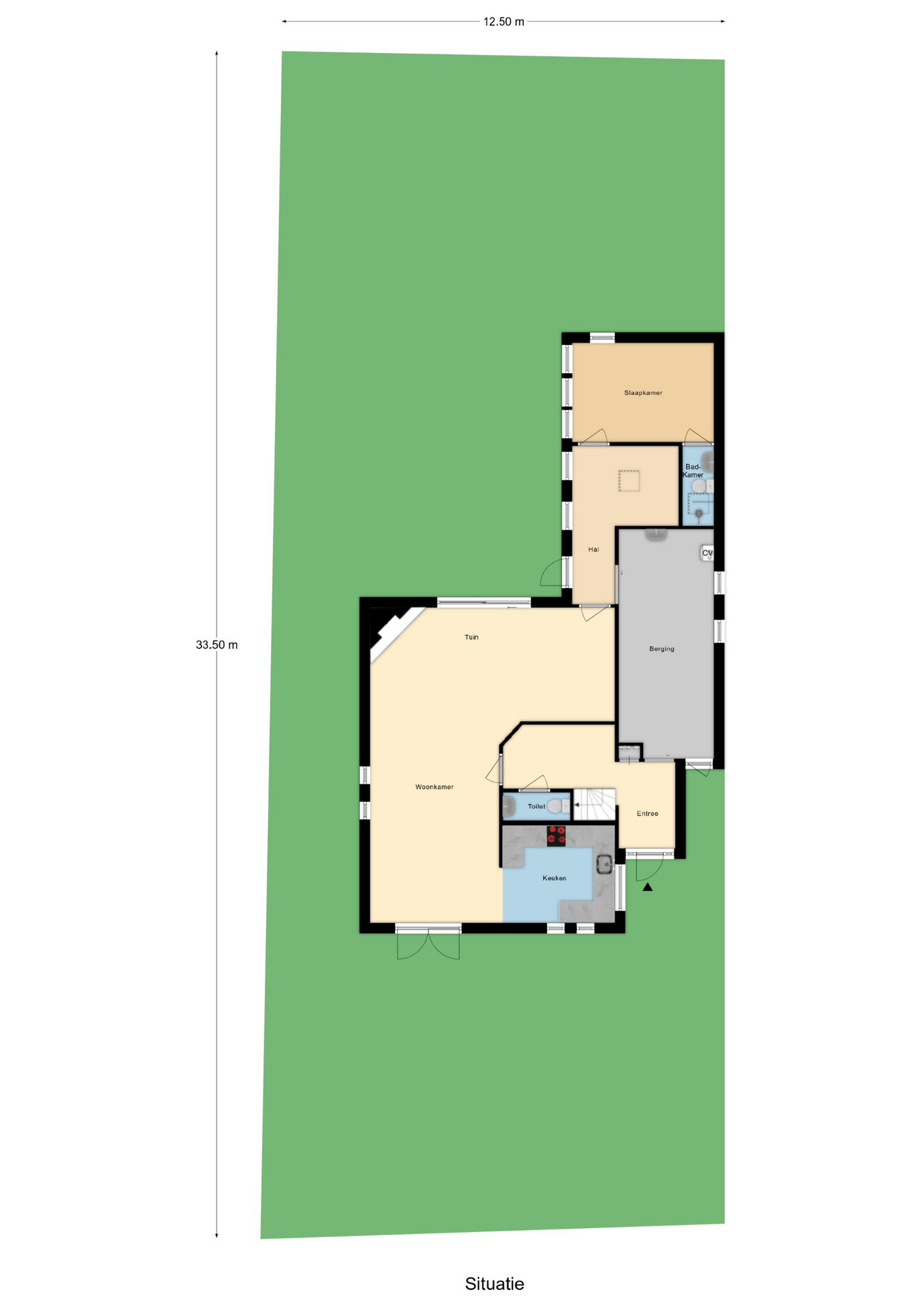 Plattegrond 1 van West Ringdijk 51