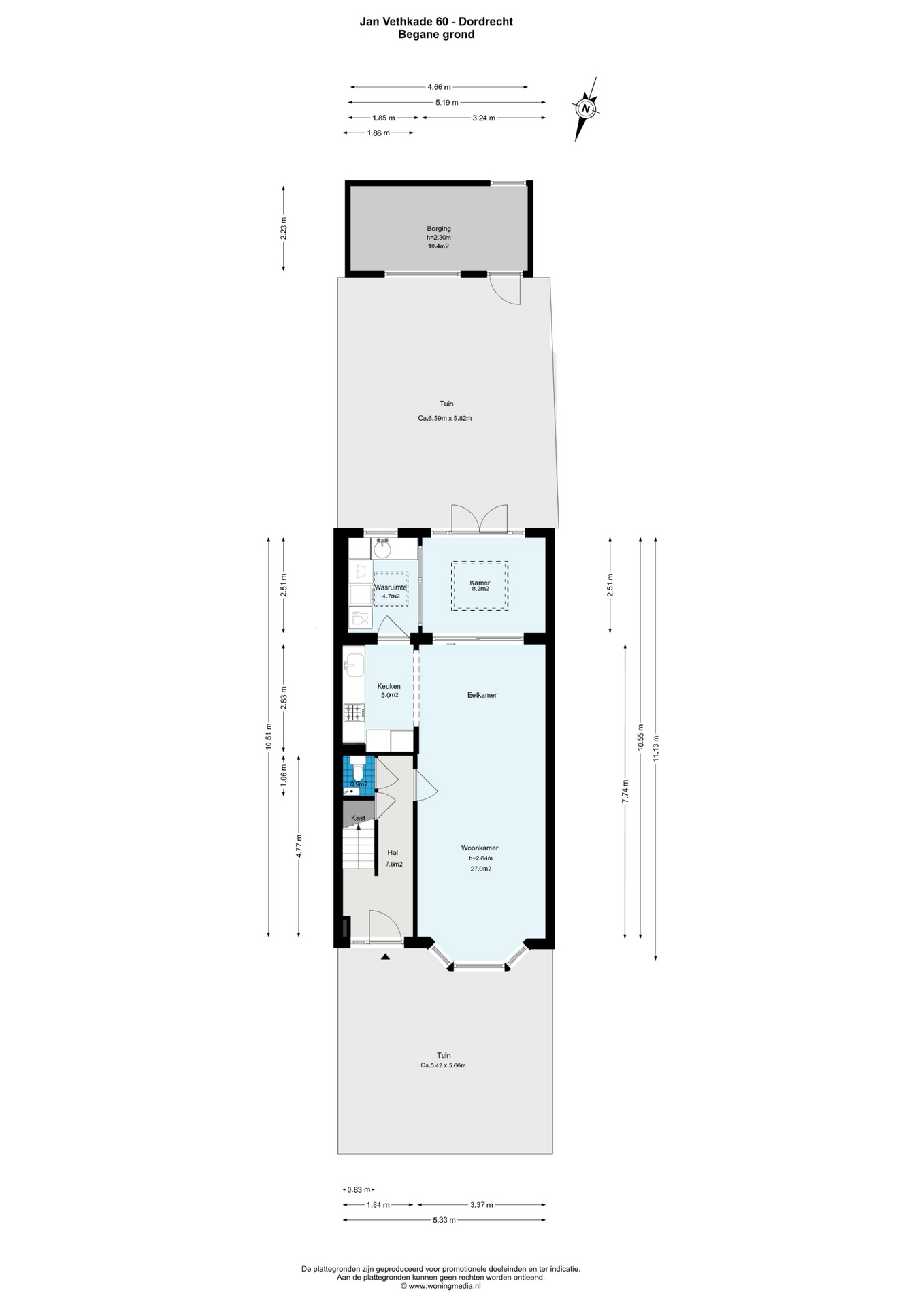 Plattegrond 1 van Jan Vethkade 60