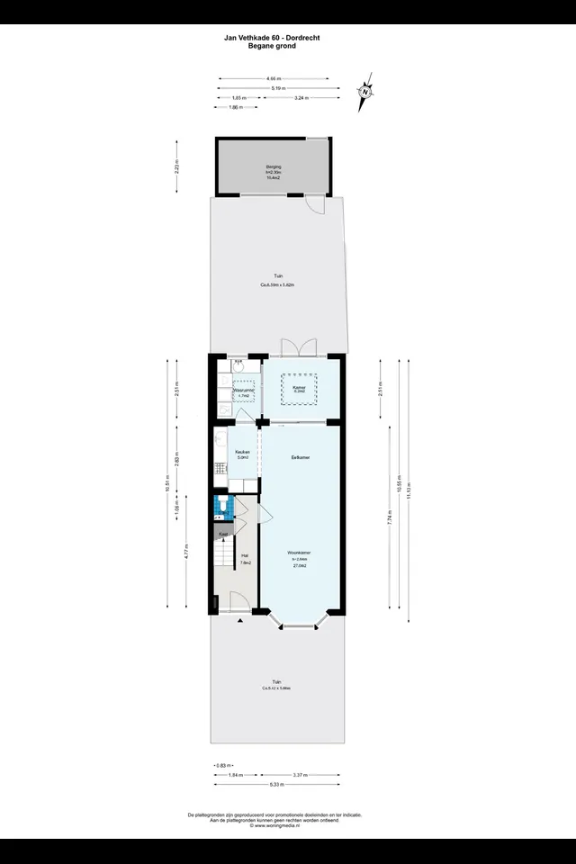 Plattegrond 1 van Jan Vethkade 60