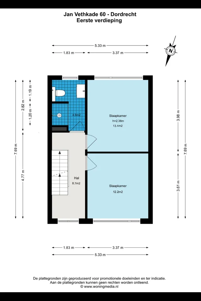 Plattegrond 2 van Jan Vethkade 60