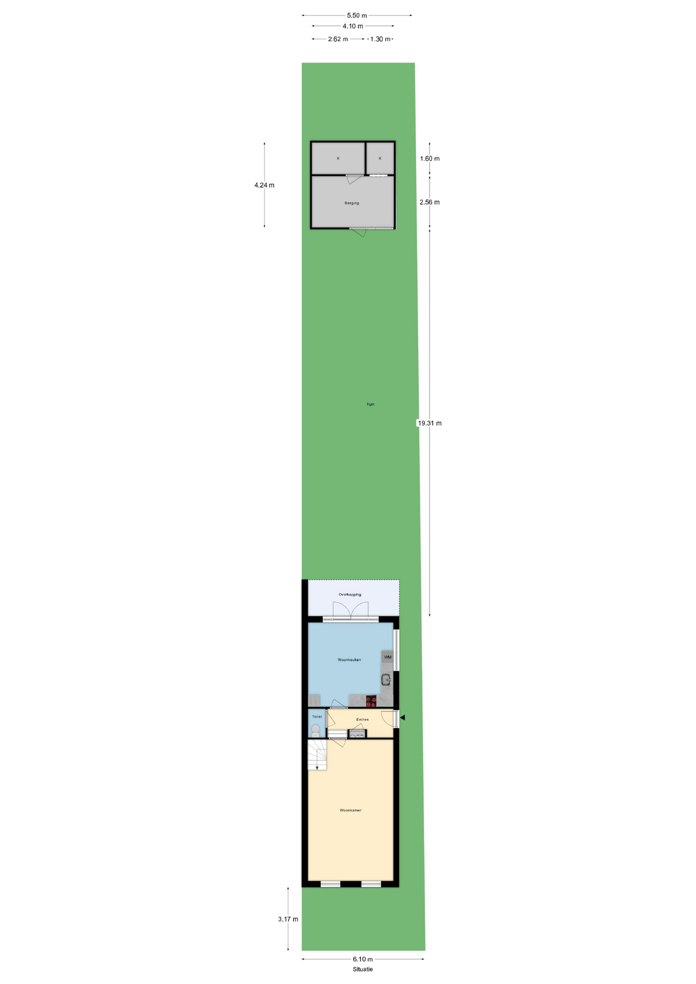 Plattegrond 1 van Oost Ringdijk 4