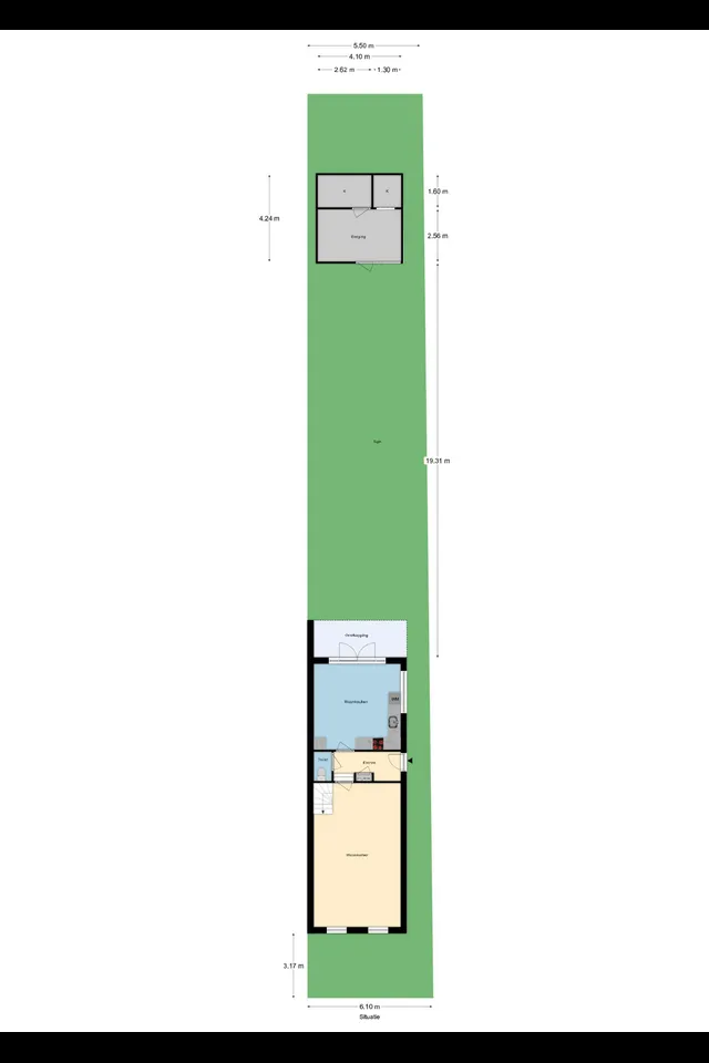 Plattegrond 1 van Oost Ringdijk 4