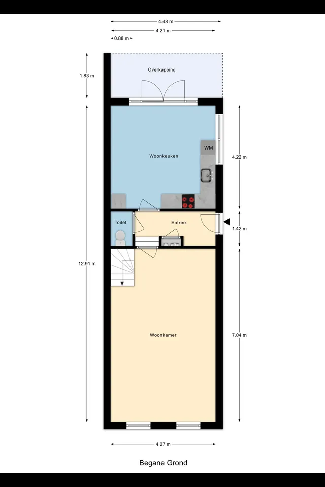 Plattegrond 2 van Oost Ringdijk 4