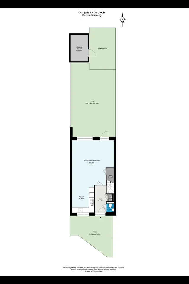 Plattegrond 1 van Oranjerie 9