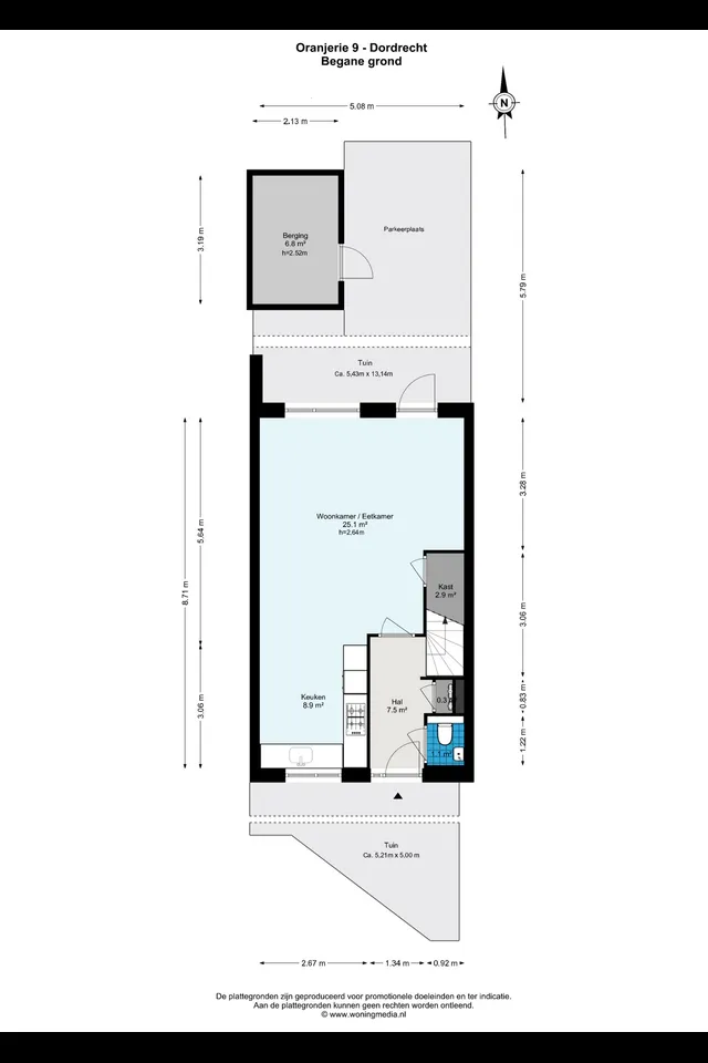 Plattegrond 2 van Oranjerie 9