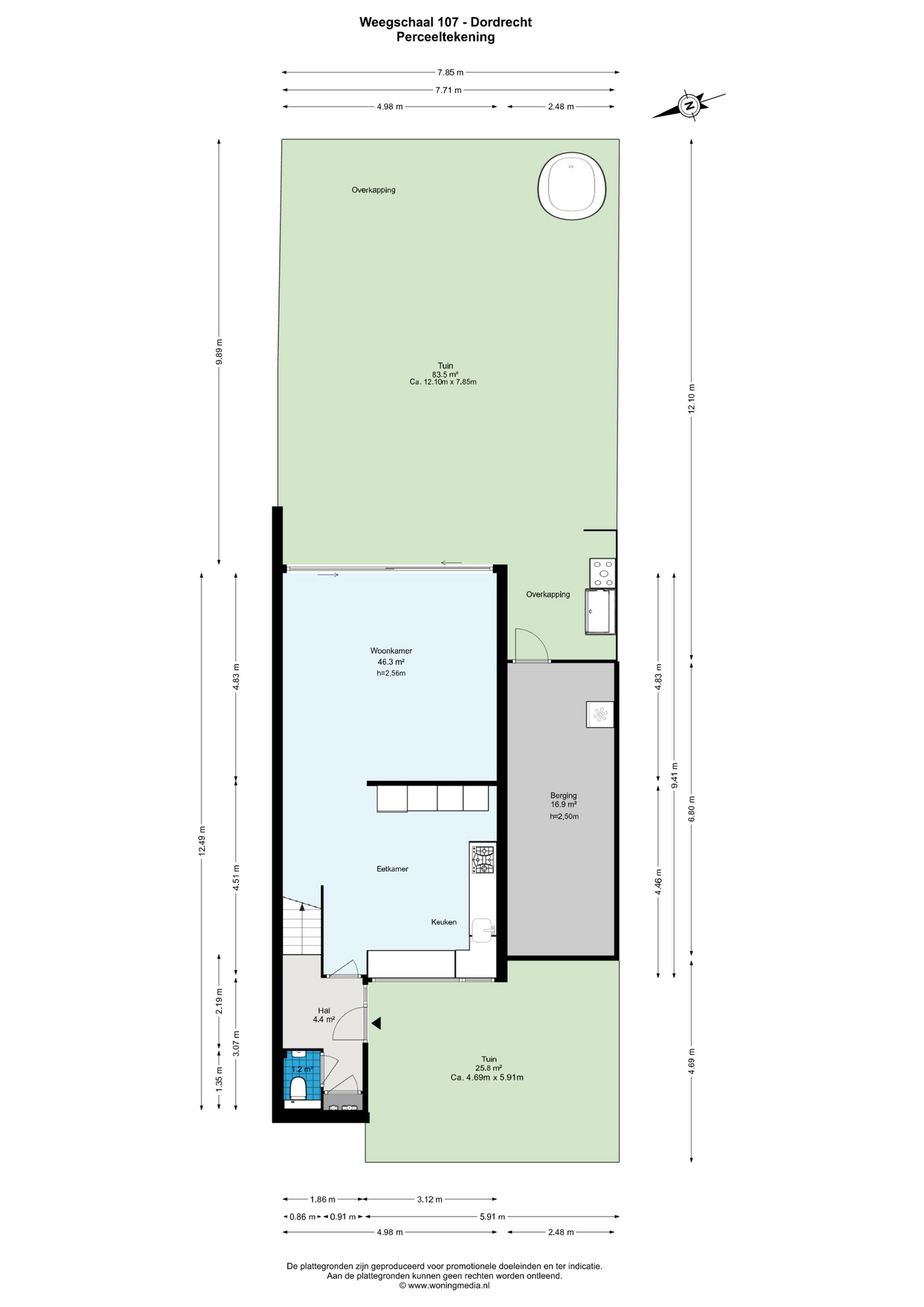 Plattegrond 1 van Weegschaal 107