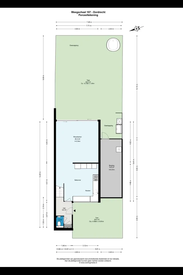 Plattegrond 1 van Weegschaal 107