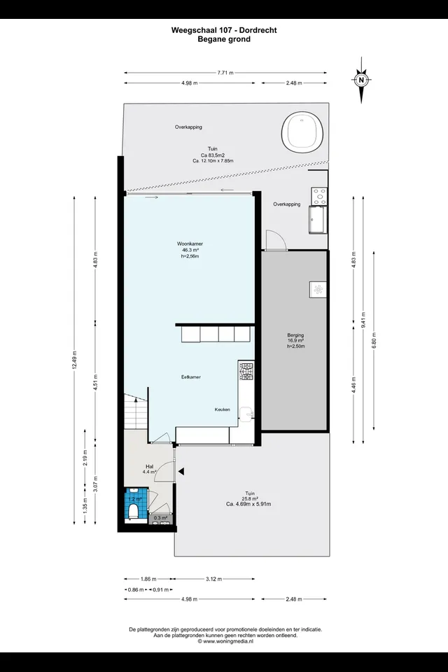 Plattegrond 2 van Weegschaal 107