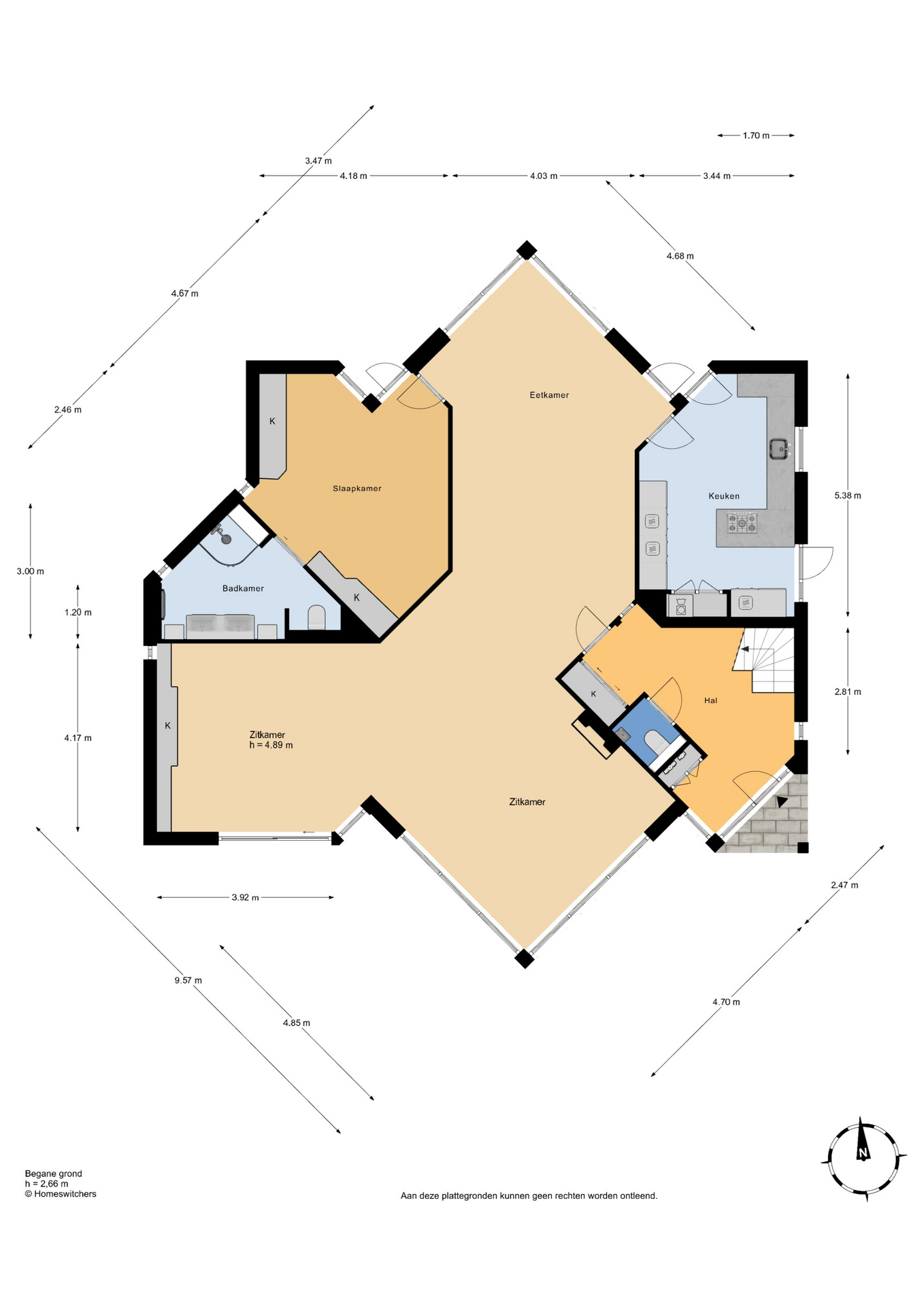 Plattegrond 1 van Zeeweg 18a