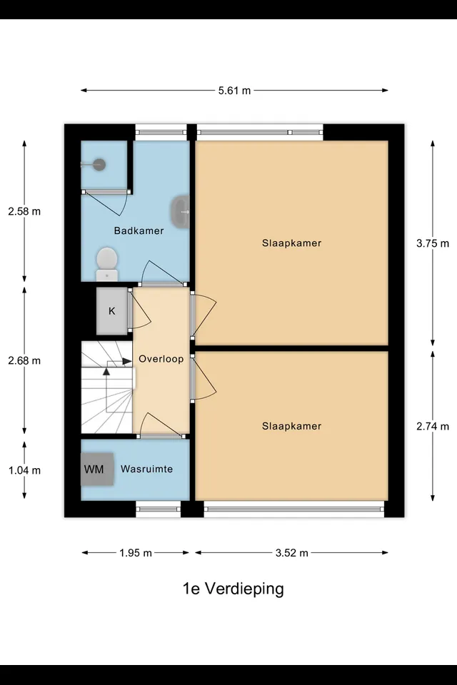 Plattegrond 2 van Doctor Abraham Kuyperstraat 76