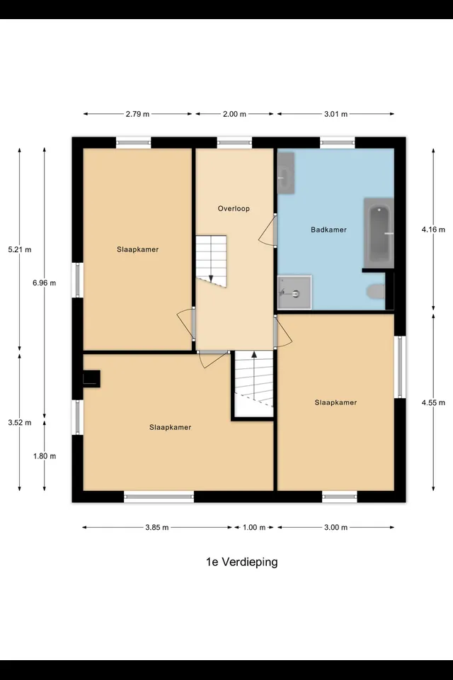 Plattegrond 2 van Brielseweg 23