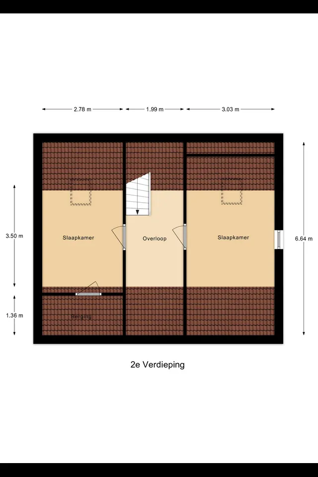 Plattegrond 3 van Brielseweg 23