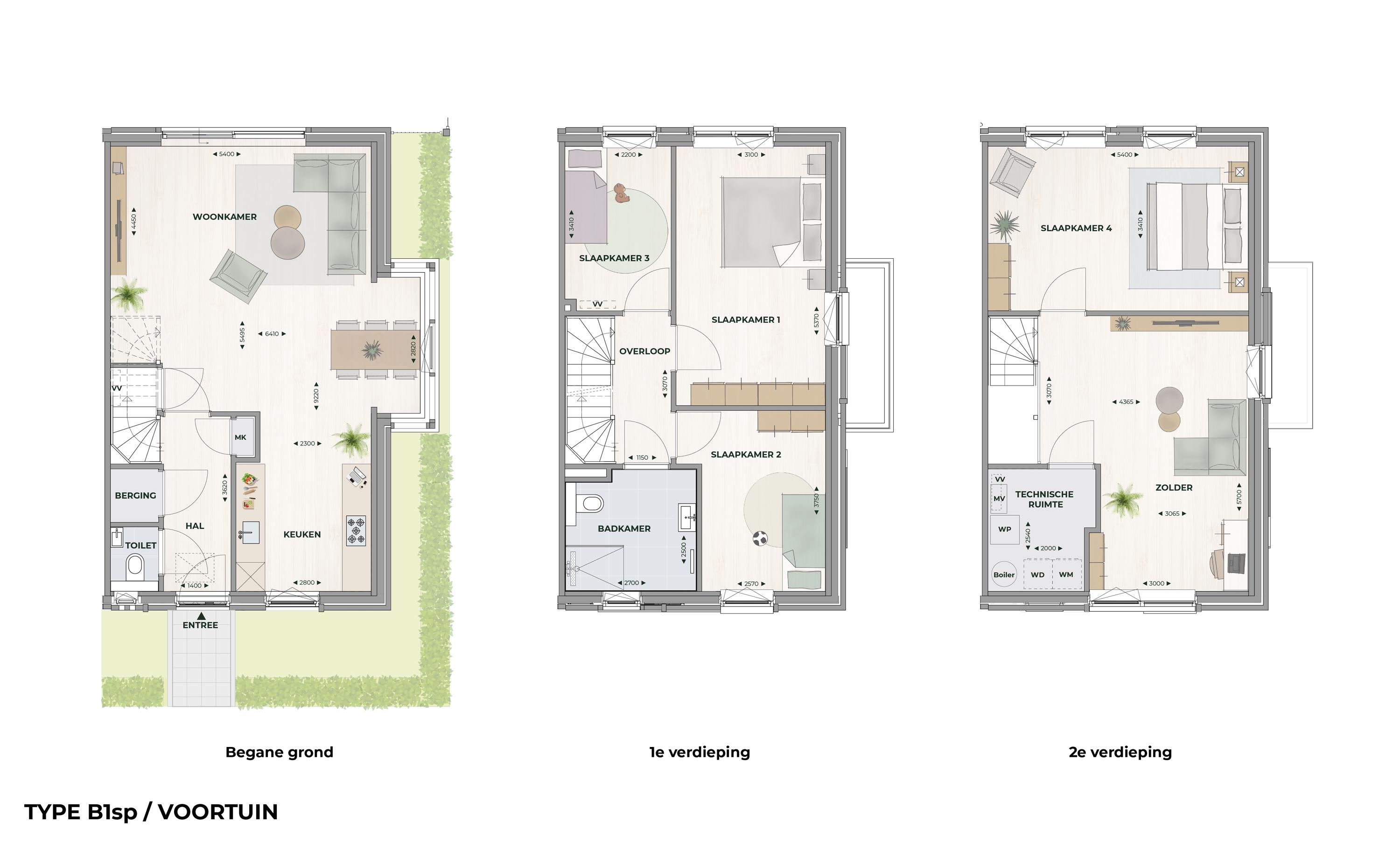 Plattegrond 1 van B1