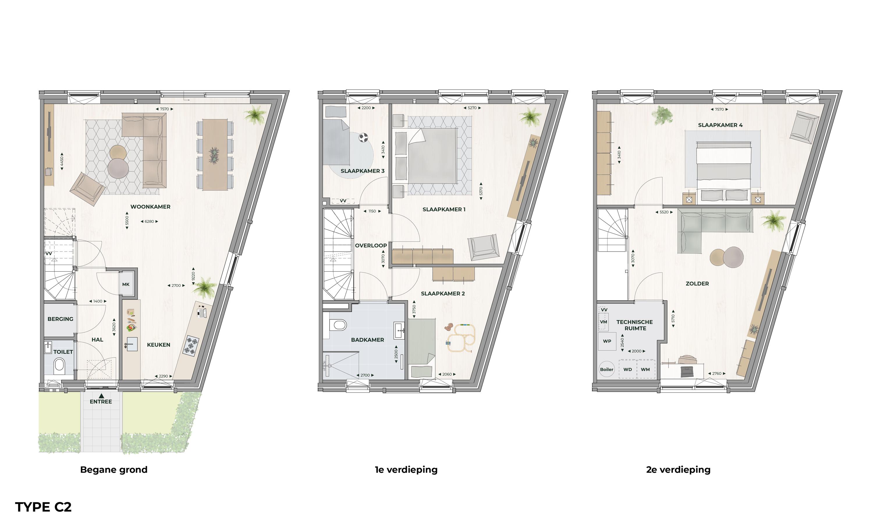 Plattegrond 1 van C2