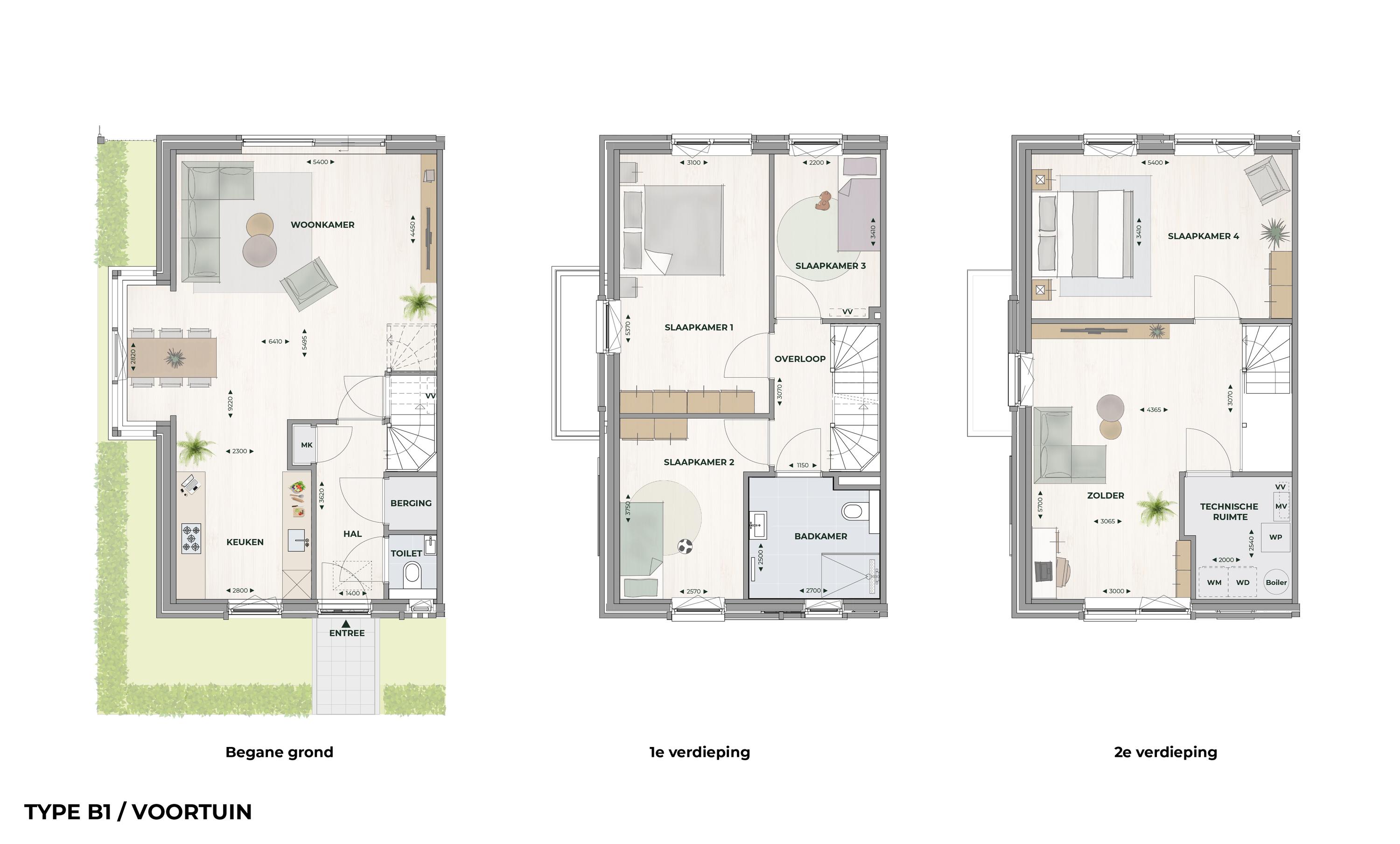 Plattegrond 1 van B1