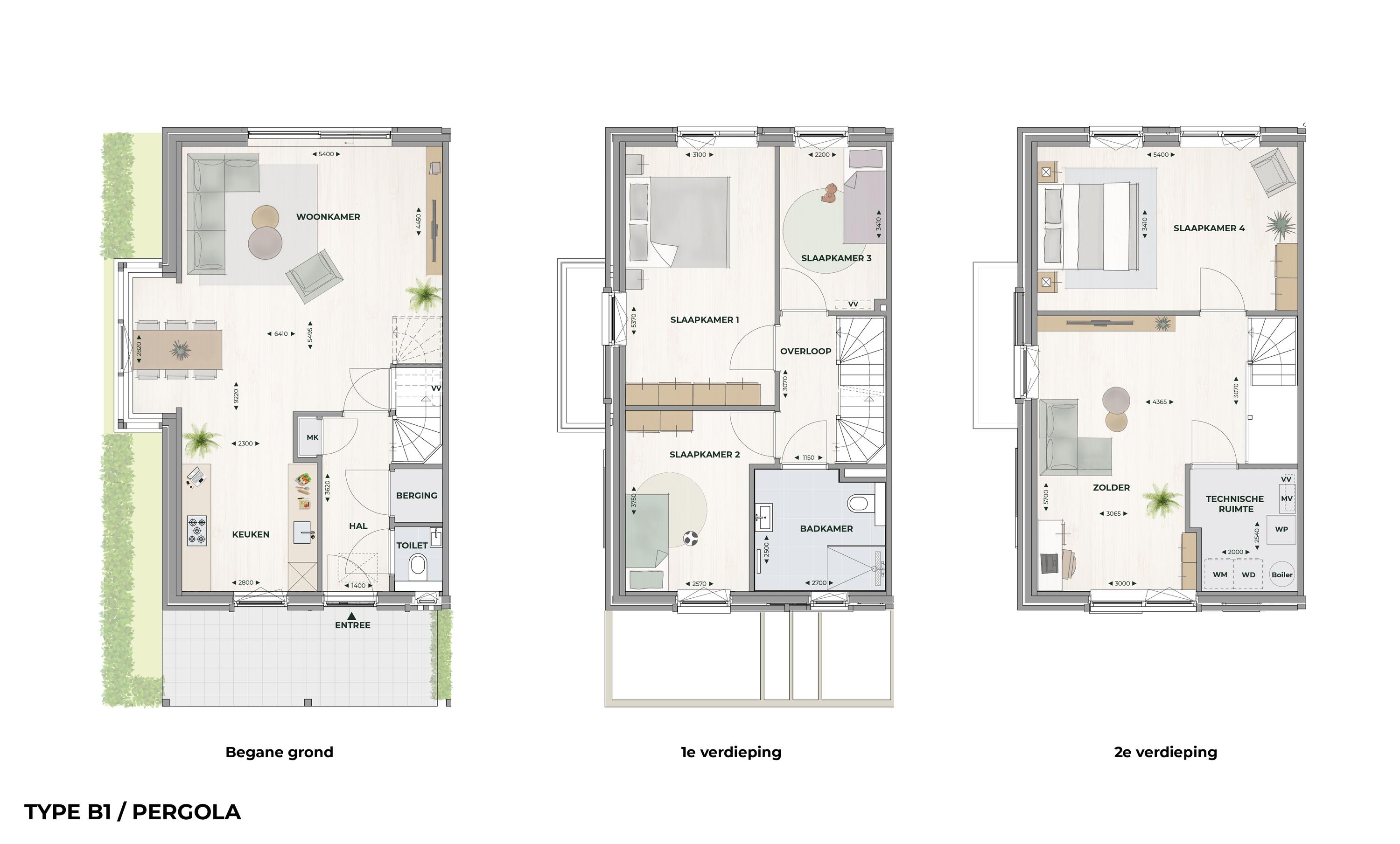 Plattegrond 1 van B1