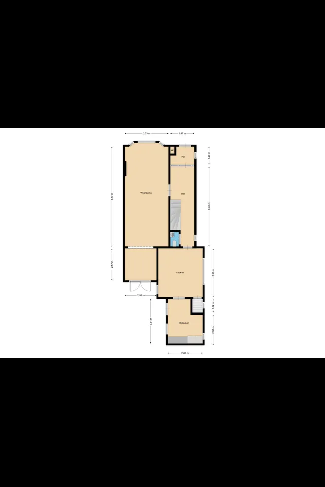 Plattegrond 1 van Wouwsestraatweg 52