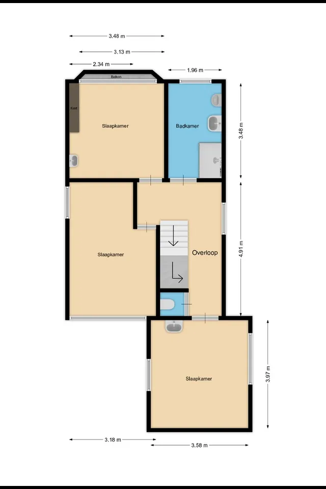 Plattegrond 2 van Wouwsestraatweg 52