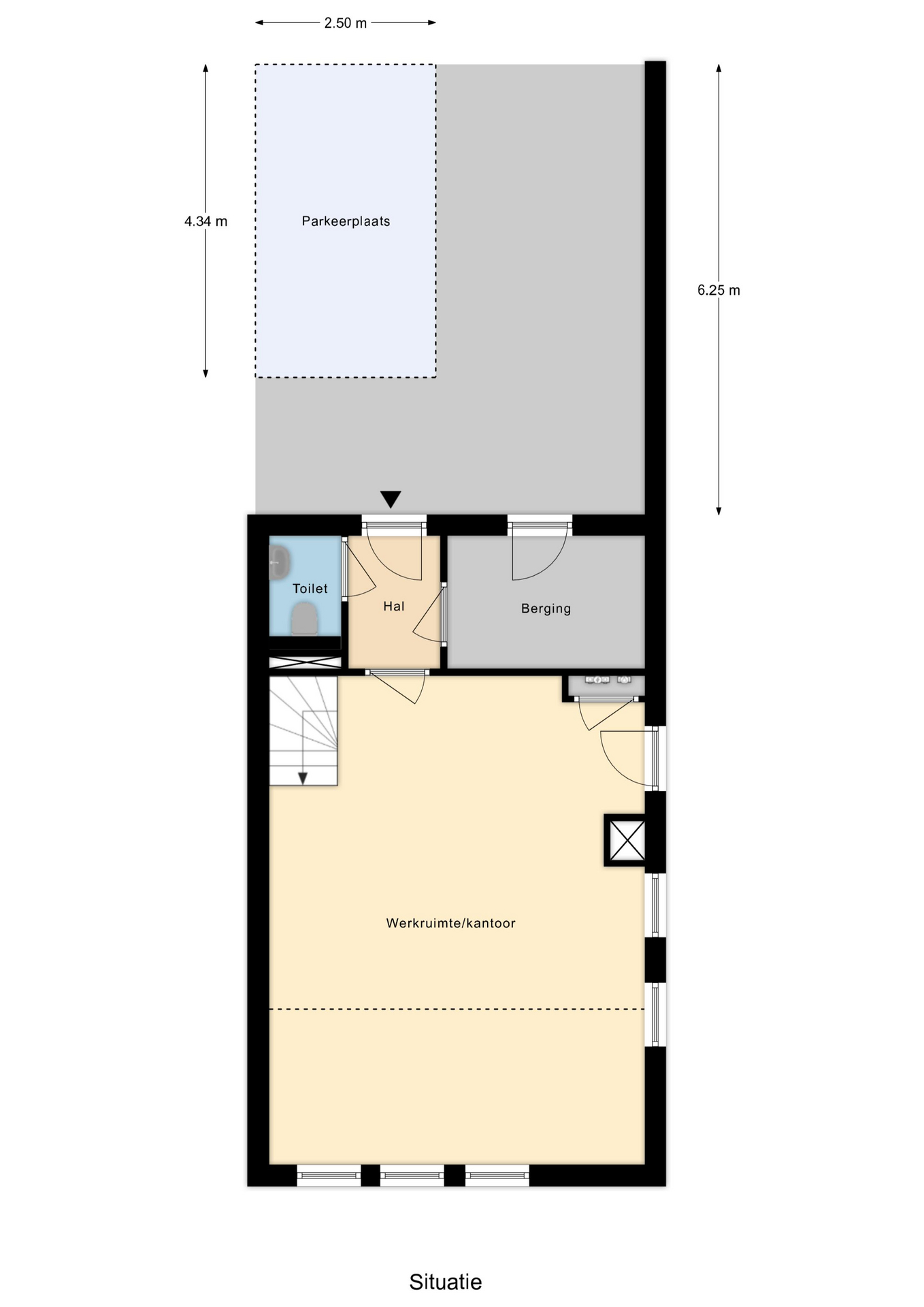 Plattegrond 1 van Kerkhoflaan 76