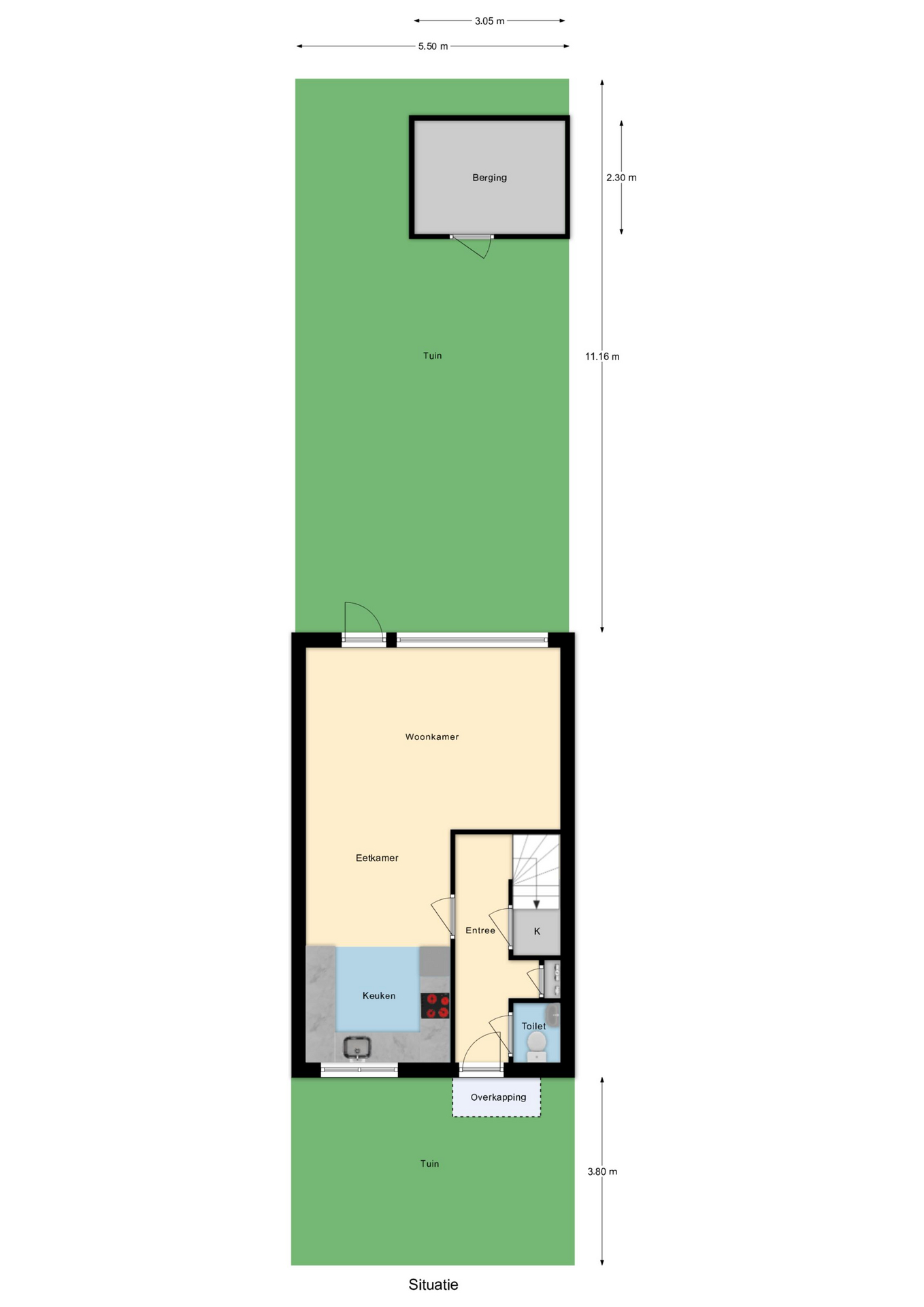 Plattegrond 1 van Vecht 135