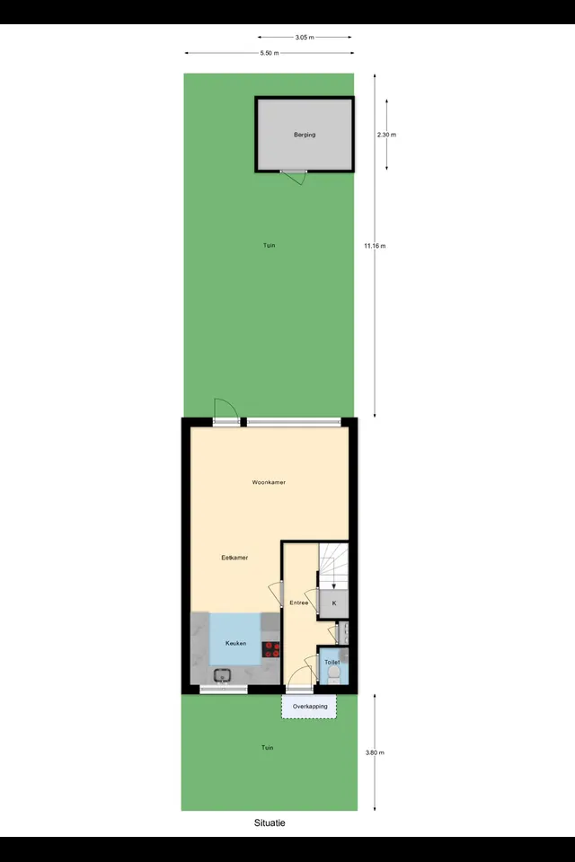 Plattegrond 1 van Vecht 135