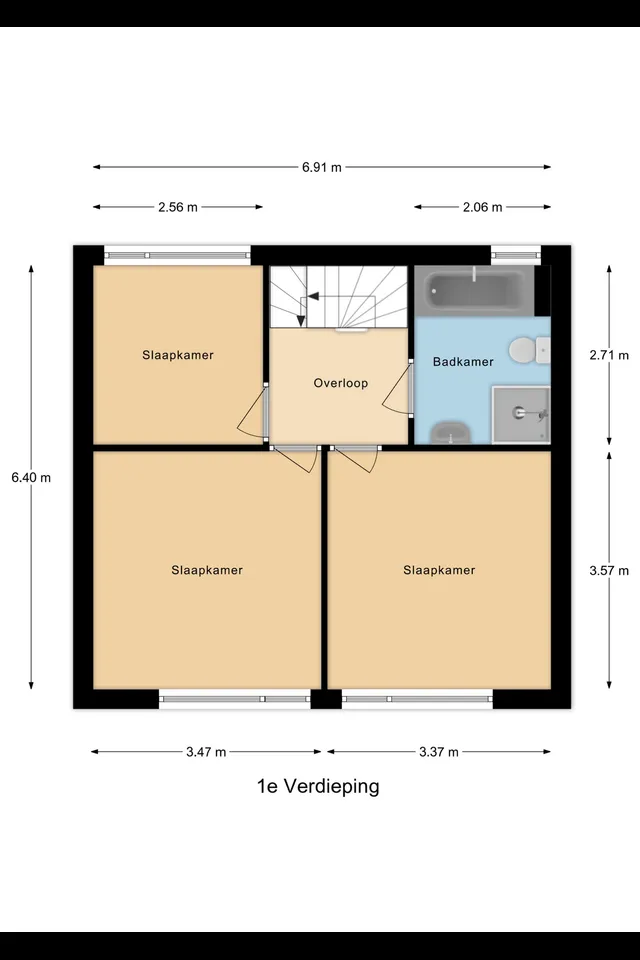 Plattegrond 2 van Wolga 27