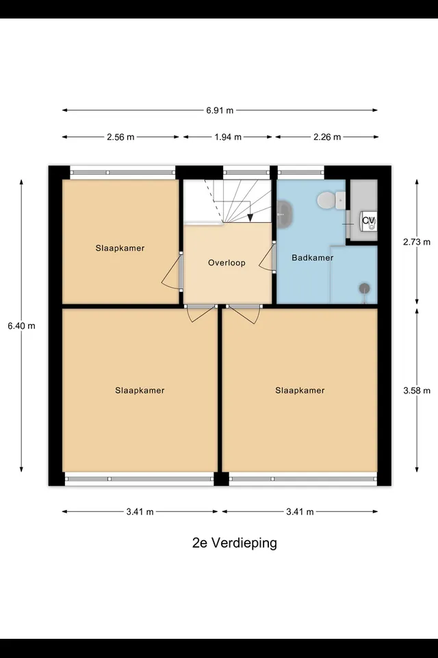 Plattegrond 3 van Wolga 27