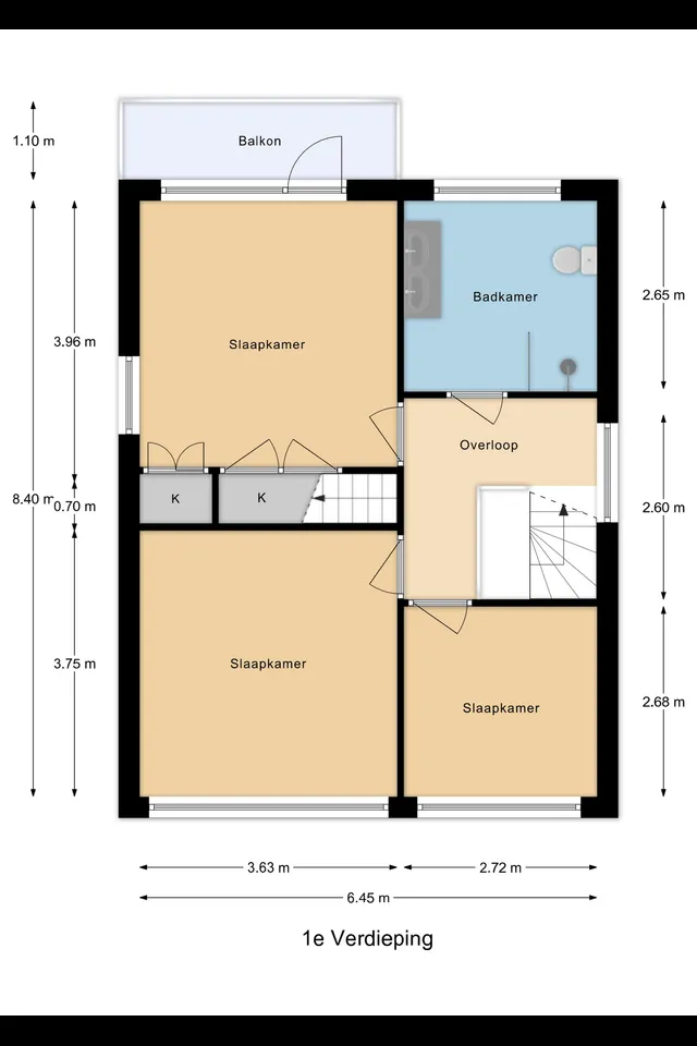 Plattegrond 2 van Karekietlaan 3