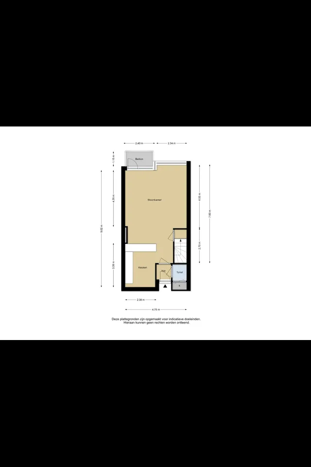 Plattegrond 1 van Batavierlaan 15