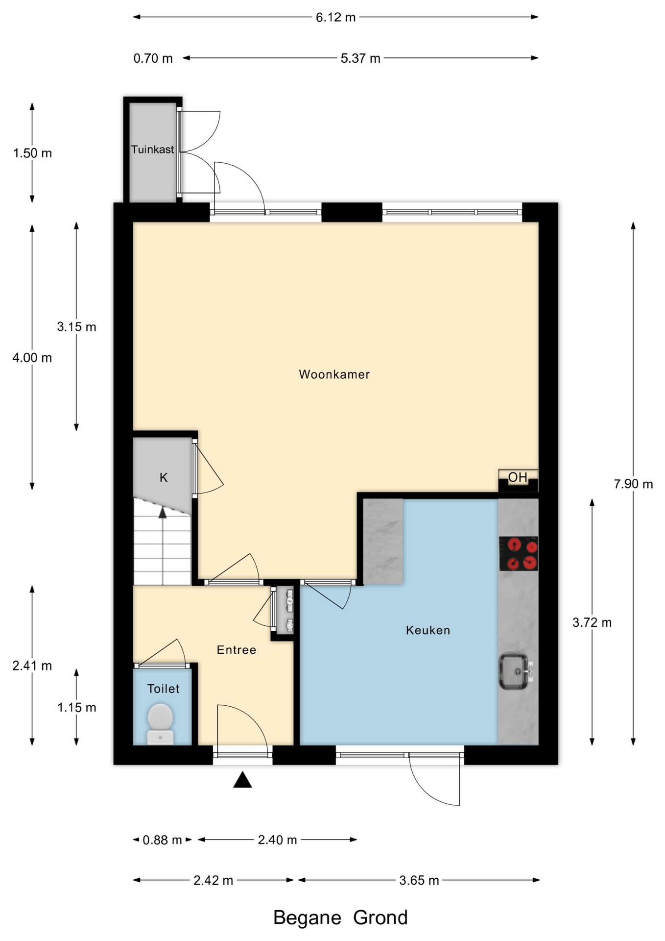 Plattegrond 1 van Kreek 30