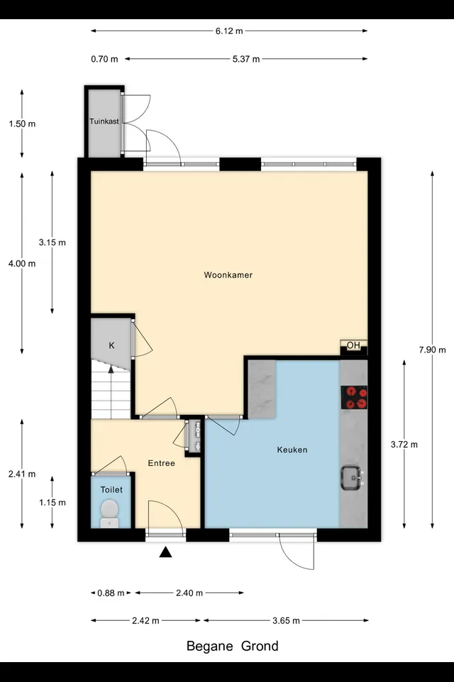 Plattegrond 1 van Kreek 30
