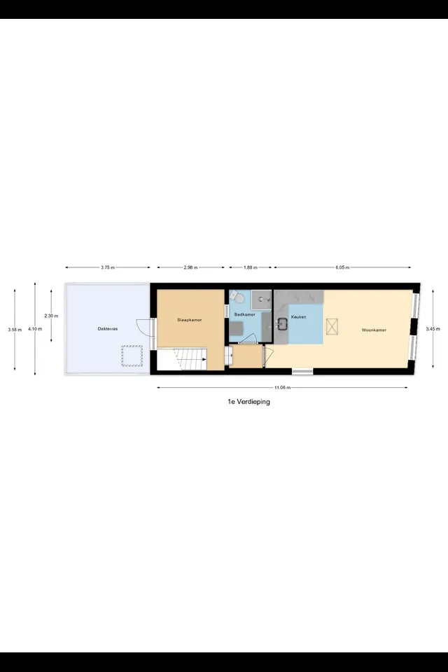 Plattegrond 2 van Voorstraat 38
