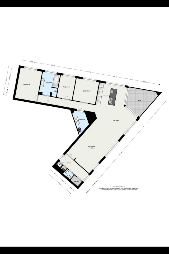 Plattegrond 1 van Wijnhaven 65C 18