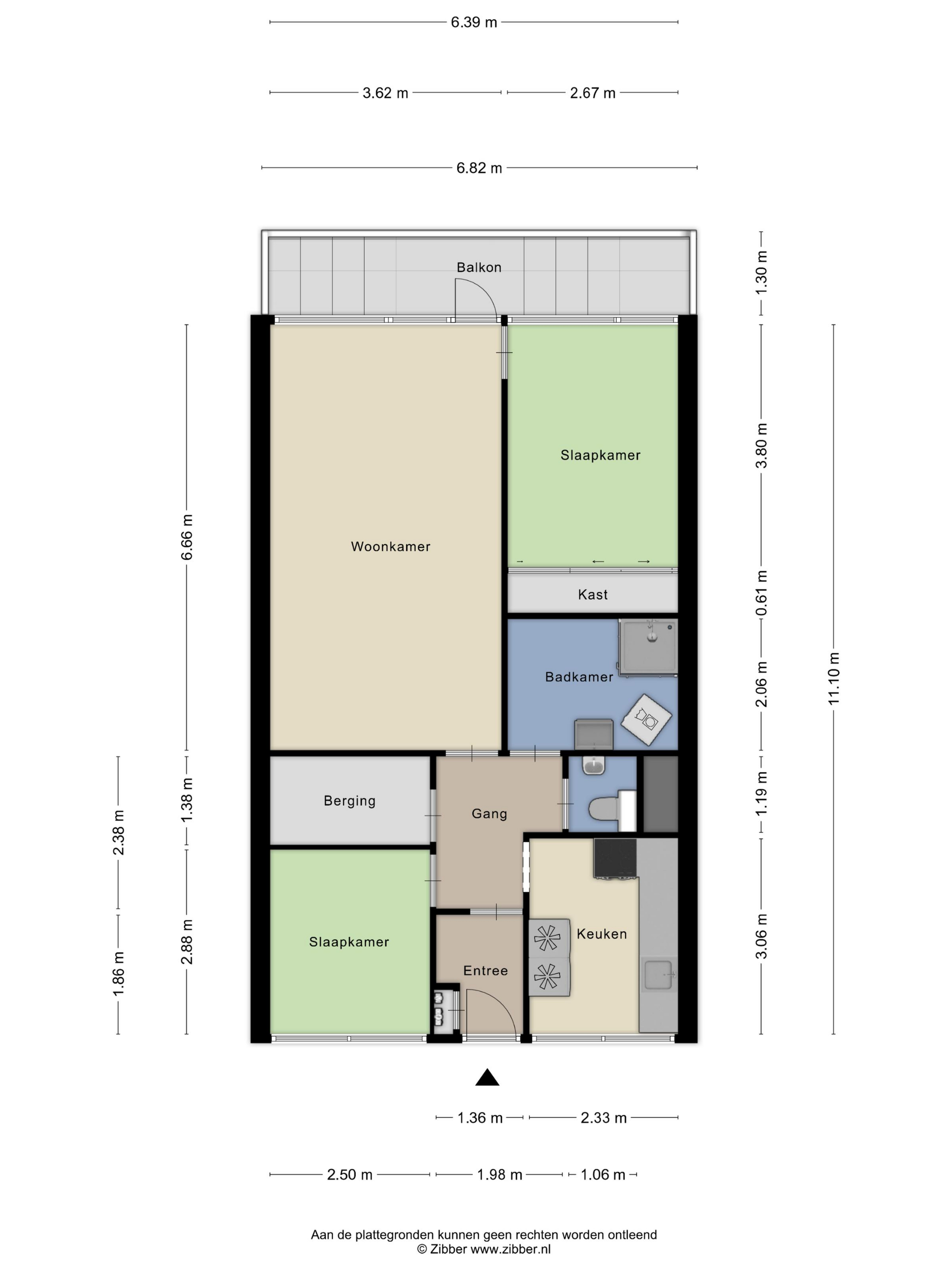 Plattegrond 1 van Swadenburg 36