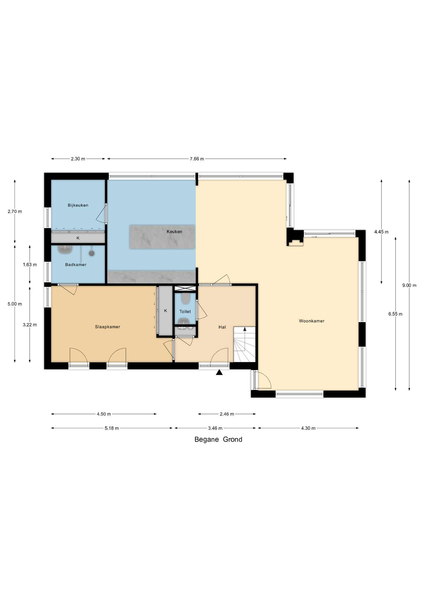 Plattegrond 1 van Waterbospad 2a