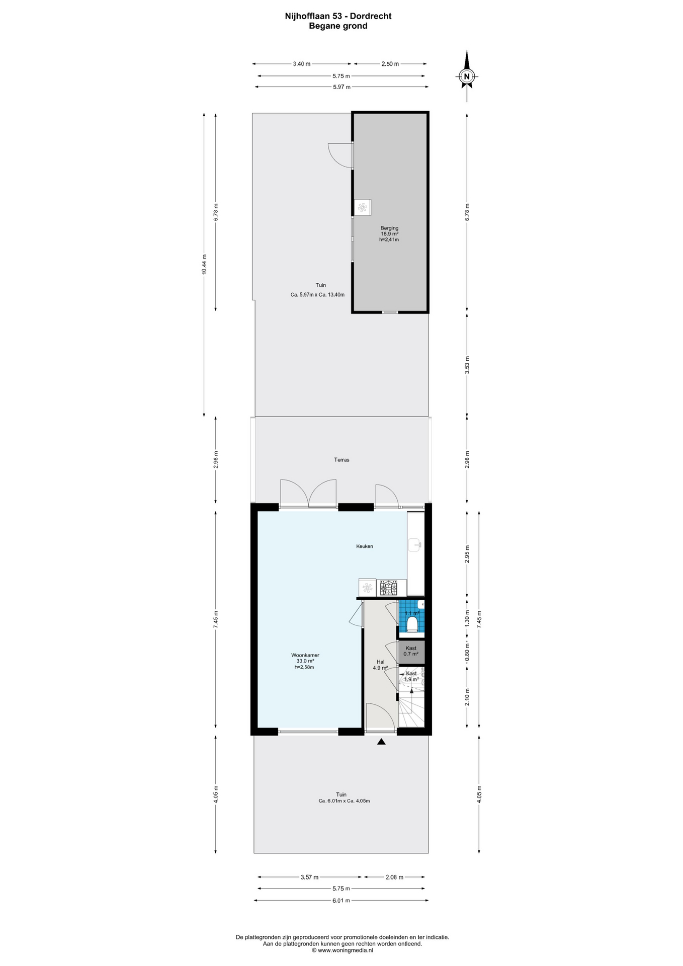 Plattegrond 1 van Nijhofflaan 53