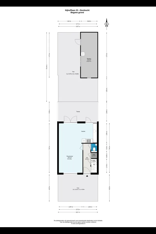 Plattegrond 1 van Nijhofflaan 53
