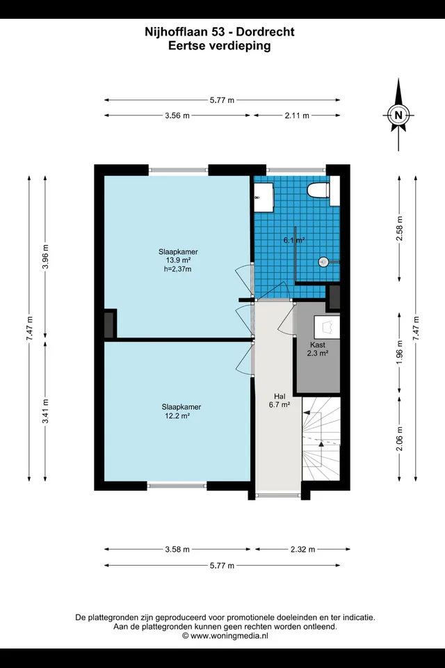 Plattegrond 2 van Nijhofflaan 53