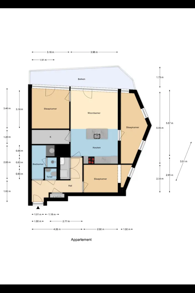 Plattegrond 1 van Kruisplein 986