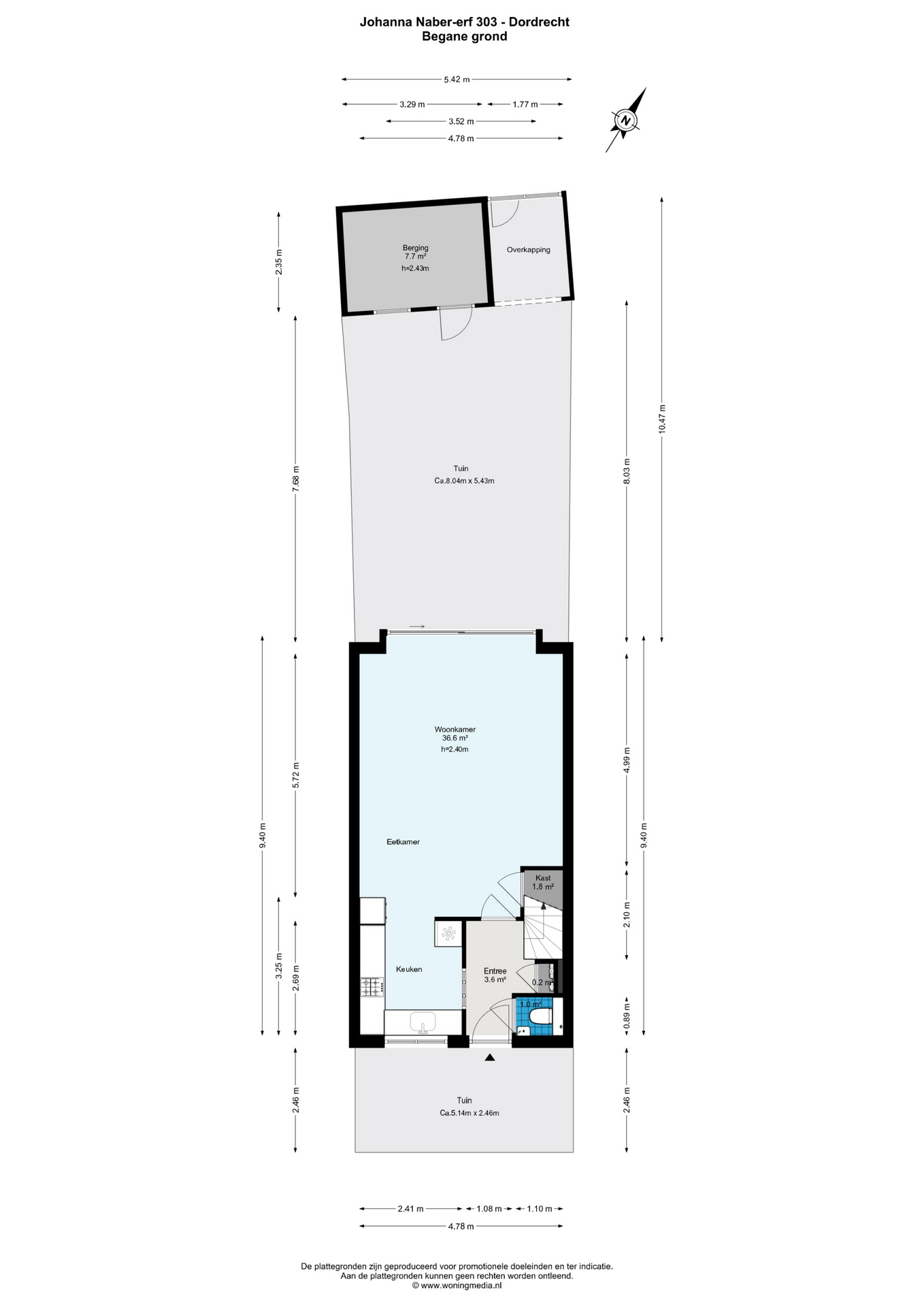 Plattegrond 1 van Johanna Naber-erf 303