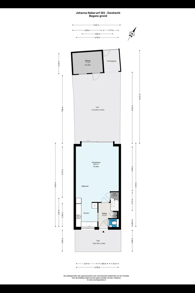 Plattegrond 1 van Johanna Naber-erf 303