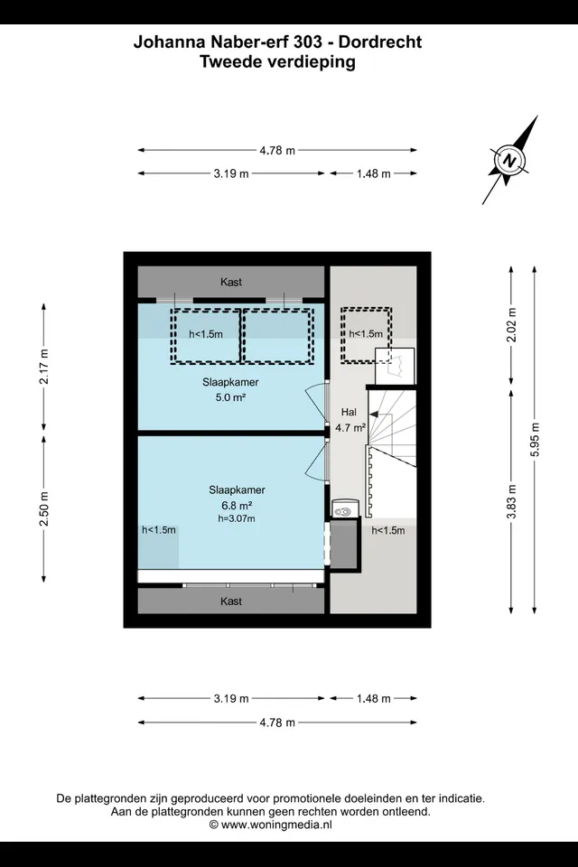 Plattegrond 3 van Johanna Naber-erf 303