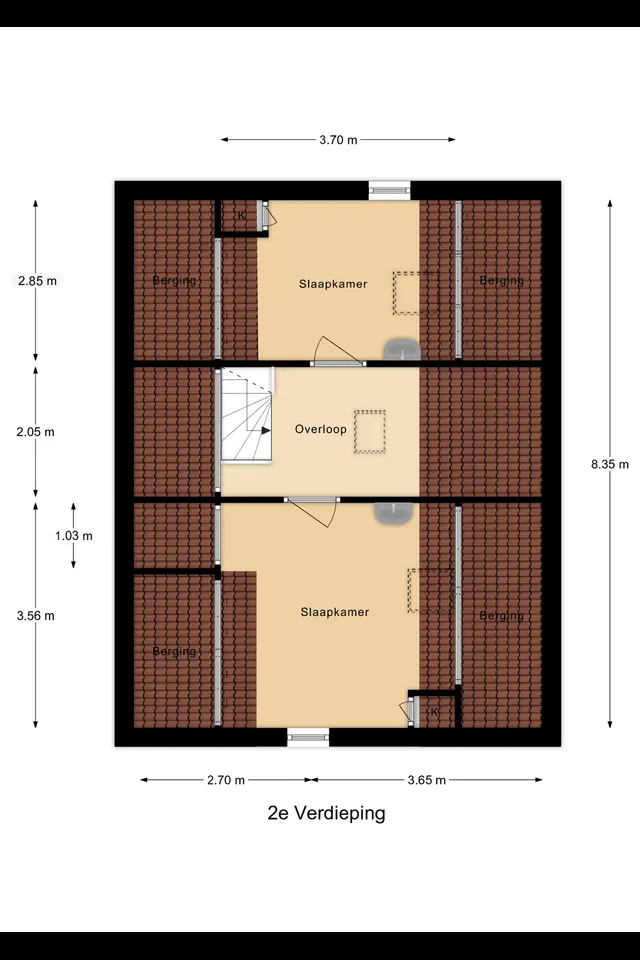 Plattegrond 3 van Nachtegalenlaan 32